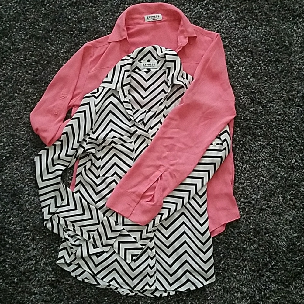 Lot of 2 Express XS Portofino shirts